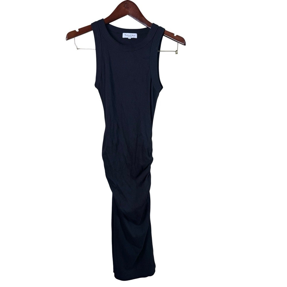 Michael Star Sleeveless Ribbed Ruched Midi Dress. Size‎ Small